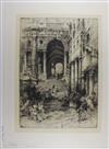 Collection of approximately 17 prints, including etchings and drypoints.